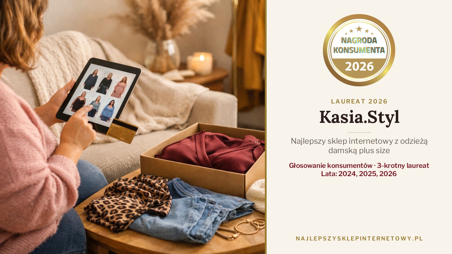 Kasia.Styl – laureat Nagroda Konsumenta 2026, Najlepszy sklep internetowy z odzieżą damską plus size